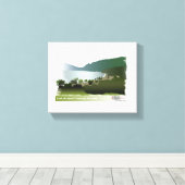 Schilderachtig rijden op het strand canvas afdruk (Insitu (Houten vloer))