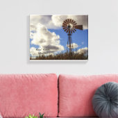 Schilderachtig Rijk Rand Windmill Stretched Canvas (Insitu (Woonkamer))