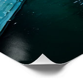 Schilderachtig River Through City bij zonsondergan Perfect Poster (Hoek)