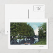 Schilderachtig rivier met Canoe SceneEugene, OF Briefkaart (Voorkant / Achterkant)