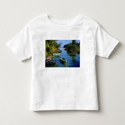 Schilderachtig rivier nabij Ocho Rios in Jamaica Kinder Shirts (Voorkant)