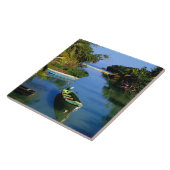 Schilderachtig rivier nabij Ocho Rios in Jamaica Tegeltje (Zijkant)