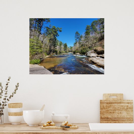 Schilderachtig rivier poster (Keuken)