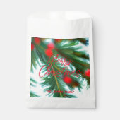 Schilderachtig Rode Bes & Dennentak Kerstmis Bedankzakje (Voorkant)