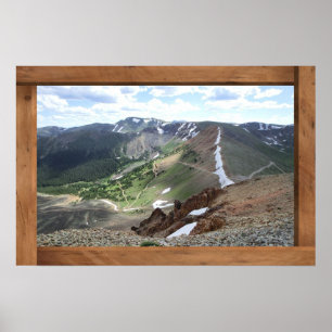 Schilderachtig rode kone Colorado poster afdrukken
