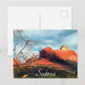 Schilderachtig rode raketten van Sedona Briefkaart (Voorkant / Achterkant)