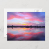 Schilderachtig roze landschap briefkaart (Voorkant / Achterkant)