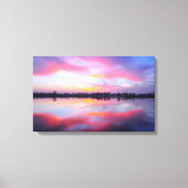 Schilderachtig roze landschap canvas afdruk (Voorkant)