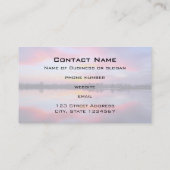 Schilderachtig roze landschap visitekaartje (Achterkant)