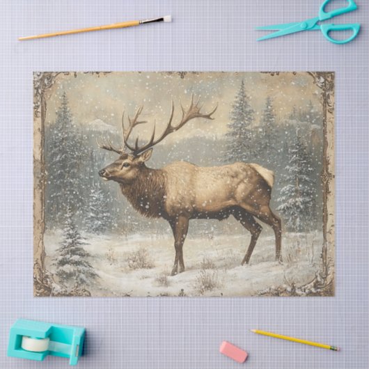  Schilderachtig rustieke decoupage Tissuepapier (Craft)