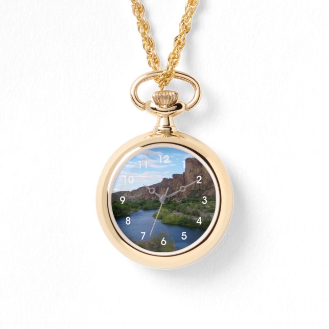 Schilderachtig Saguaro Lake Horloge (Voorkant)