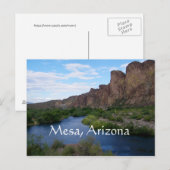 Schilderachtig saguaro-meer, Mesa, Arizona Briefkaart (Voorkant / Achterkant)