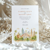 Schilderachtig San Diego Californië Waterverf brui Kaart