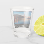 Schilderachtig San Francisco Bridge Shot Glas (Achterkant)