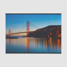 Schilderachtig San Francisco Bridge-weefselpapier
