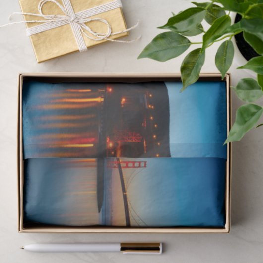 Schilderachtig San Francisco Bridge-weefselpapier Tissuepapier (Geschenk)