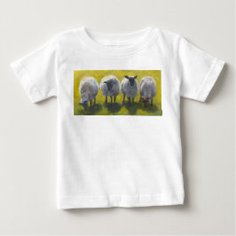 Schilderachtig Schaap Baby T-Shirt