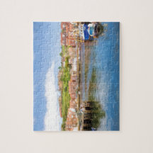 Schilderachtig schilderij van Whitby Harbour