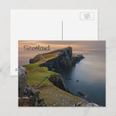 Schilderachtig schotse zeegezicht briefkaart (Voorkant / Achterkant)
