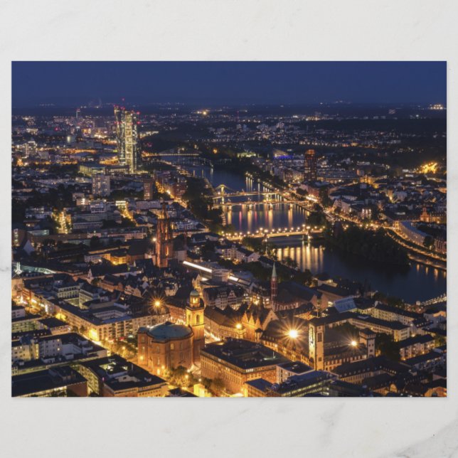 Schilderachtig schroefboek Frankfurt Night (Voorkant)