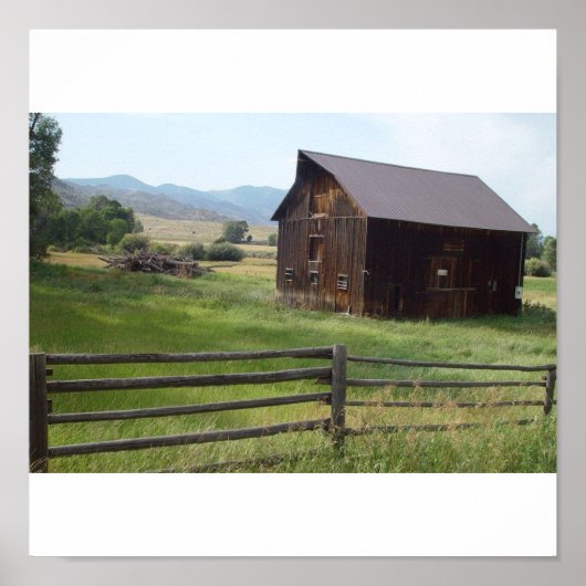Schilderachtig schuur poster (Voorkant)