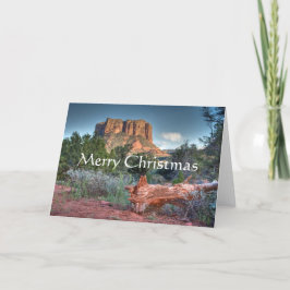 Schilderachtig Sedona, Vrolijke Kerstmis Feestdagen Kaart