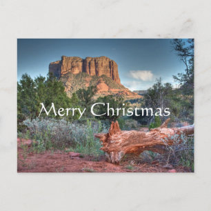 Schilderachtig Sedona, Vrolijke Kerstmis Feestdagenkaart