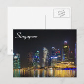 Schilderachtig Singapore Skyline Briefkaart (Voorkant / Achterkant)