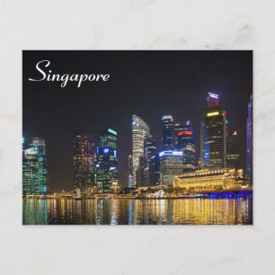 Schilderachtig Singapore Skyline Briefkaart
