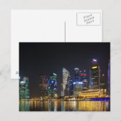 Schilderachtig Singapore Skyline Briefkaart (Voorkant / Achterkant)