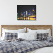 Schilderachtig Singapore Skyline Canvas Afdruk (Insitu (Slaapkamer))