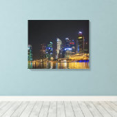 Schilderachtig Singapore Skyline Canvas Afdruk (Insitu (Houten vloer))