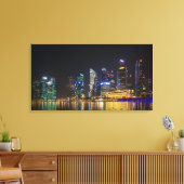 Schilderachtig Singapore Skyline Canvas Afdruk (Insitu (Woonkamer))