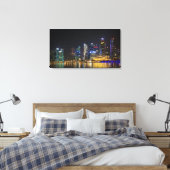 Schilderachtig Singapore Skyline Canvas Afdruk (Insitu (Slaapkamer))