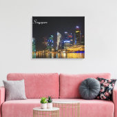 Schilderachtig Singapore Skyline Canvas Afdruk (Insitu (Woonkamer))