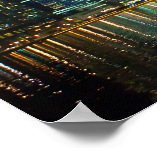 Schilderachtig Singapore Skyline Poster (Hoek)