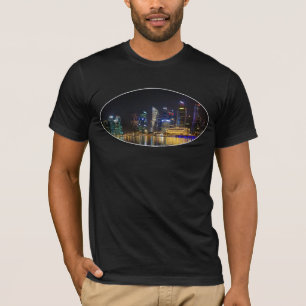 Schilderachtig Singapore Skyline T-shirt
