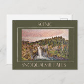 Schilderachtig Snoqualmie Herfsten Briefkaart (Voorkant / Achterkant)