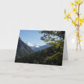 Schilderachtig Snowcapped Kaart (Gele Bloem)