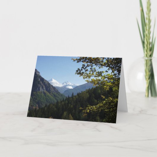 Schilderachtig Snowcapped Kaart (Voorkant)