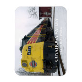 Schilderachtig spoorweg Cuyahoga op het schiereila Magneet (Verticaal)