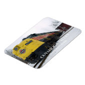 Schilderachtig spoorweg Cuyahoga op het schiereila Magneet (Linkerzijde)