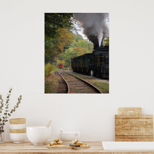 Schilderachtig spoorweg poster (Keuken)