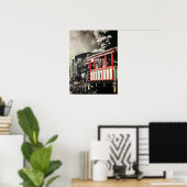 "Schilderachtig spoorweg van de klasse" - Foto Poster (Thuiskantoor)