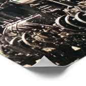 "Schilderachtig spoorweg van de klasse" - Foto Poster (Hoek)