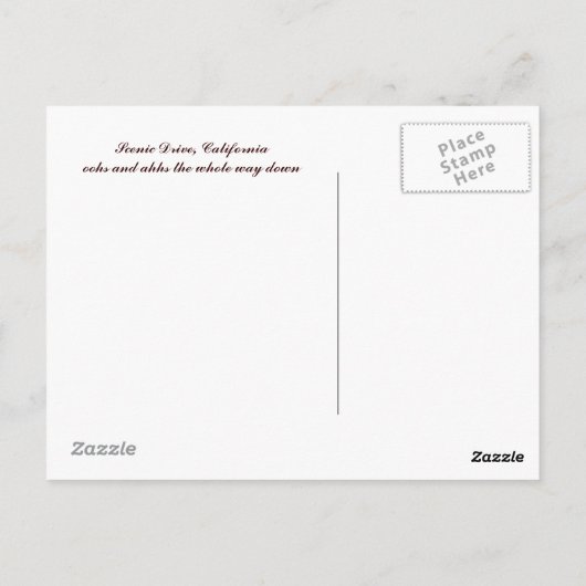 Schilderachtig station briefkaart (Achterkant)