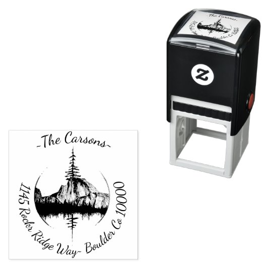 schilderachtig stempel van het bosadres (In situ)