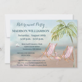 Schilderachtig Strand Uitzicht Palm Trees Pensioen Kaart