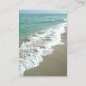 Schilderachtig strandbestemming Trouwtafel Plaats Plaatskaartje (Achterkant)