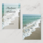 Schilderachtig strandbestemming Trouwtafel Plaats Plaatskaartje (Voorkant / Achterkant)